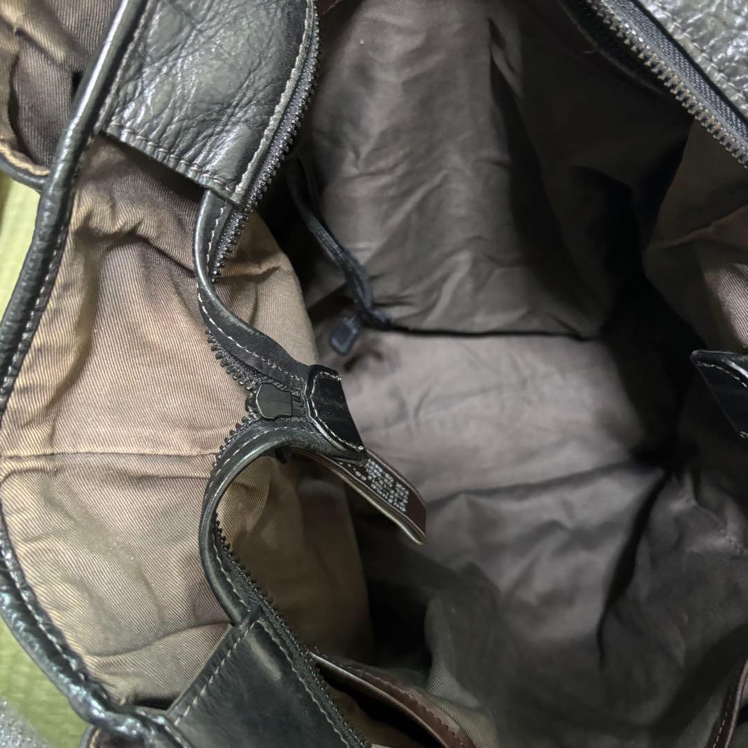 【希少】アニアリ　トートバッグ　ビジネスバッグ　レザー　ブラック　大容量