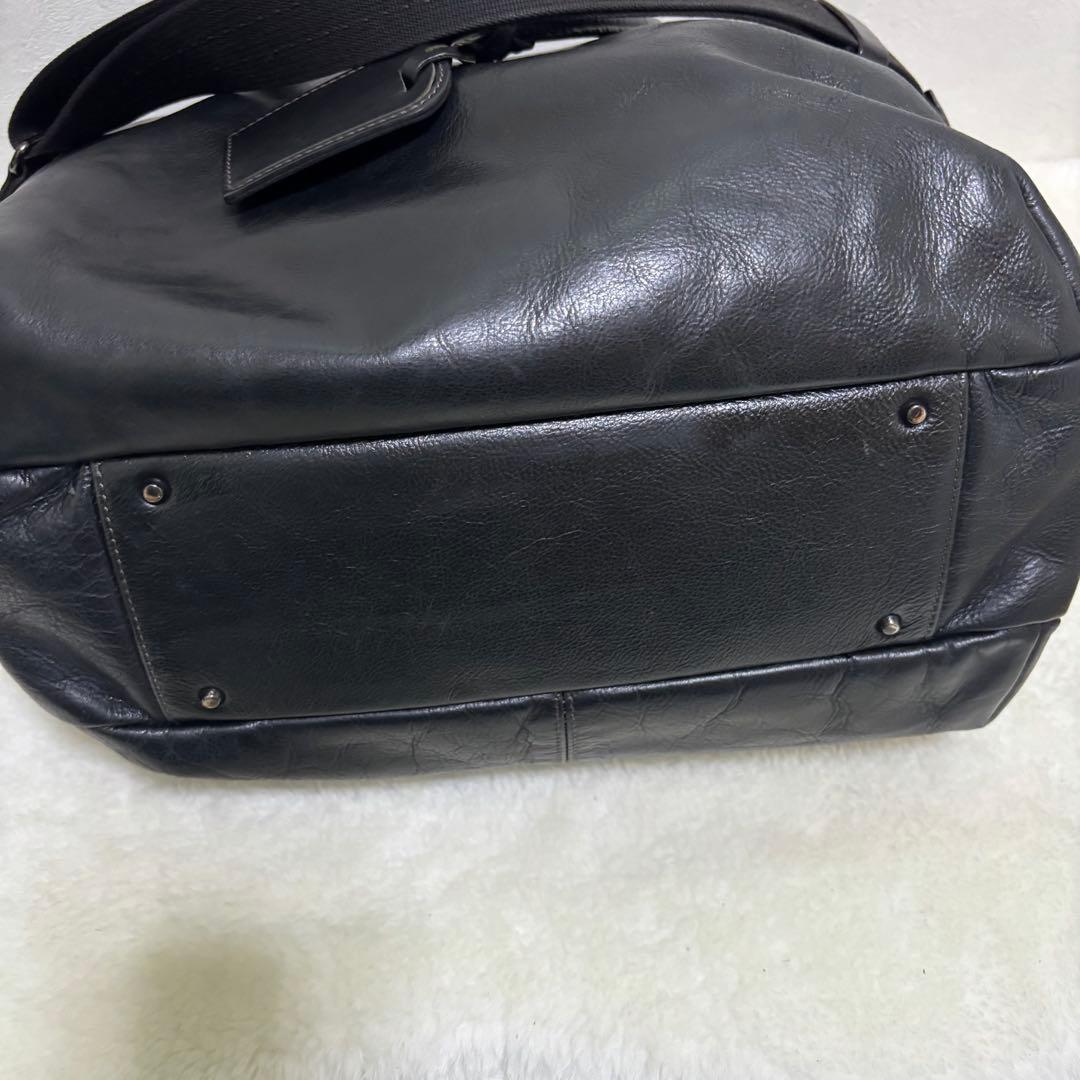 【希少】アニアリ　トートバッグ　ビジネスバッグ　レザー　ブラック　大容量