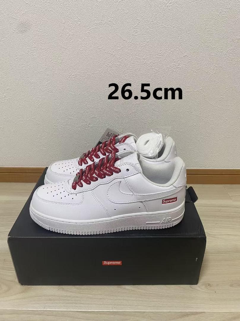 26.5 Supreme× Nike Air Force 1 Low White