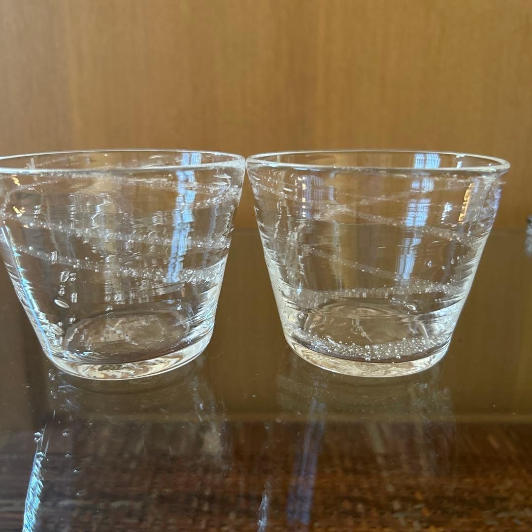 新品◆103荒川尚也　そばちょこ&型徳利　ガラスボウルL アワガラス4点セット