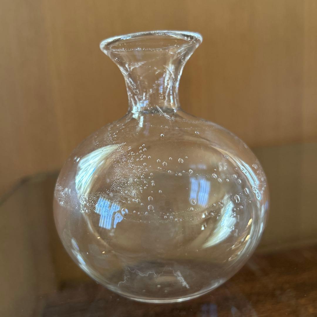 新品◆103荒川尚也　そばちょこ&型徳利　ガラスボウルL アワガラス4点セット