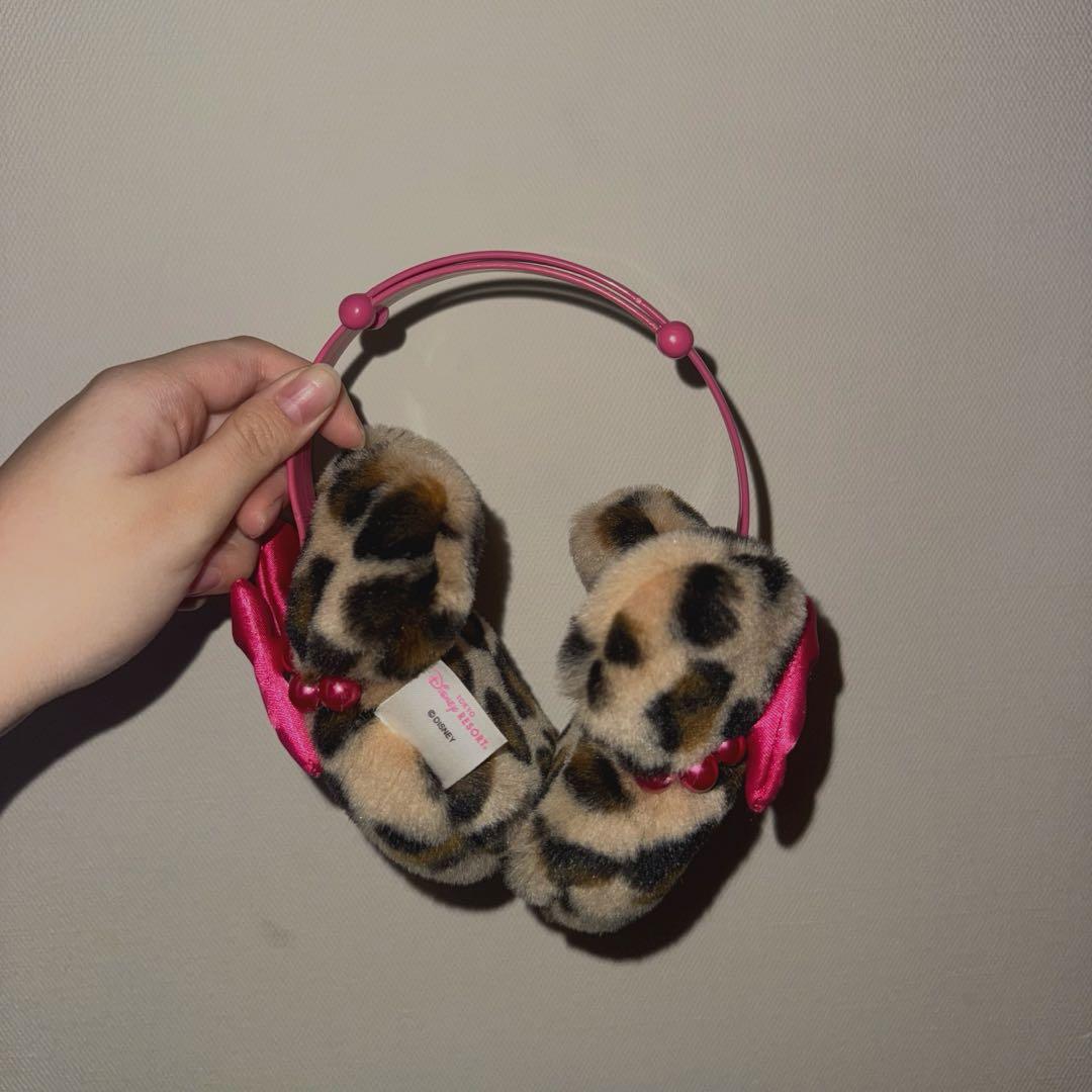 ディズニー ヒョウ柄 耳あて・イヤーマフ