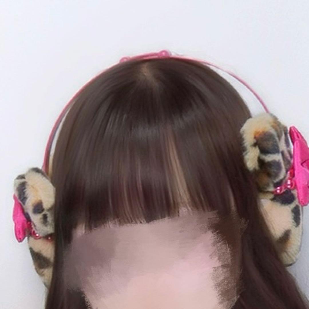 ディズニー ヒョウ柄 耳あて・イヤーマフ