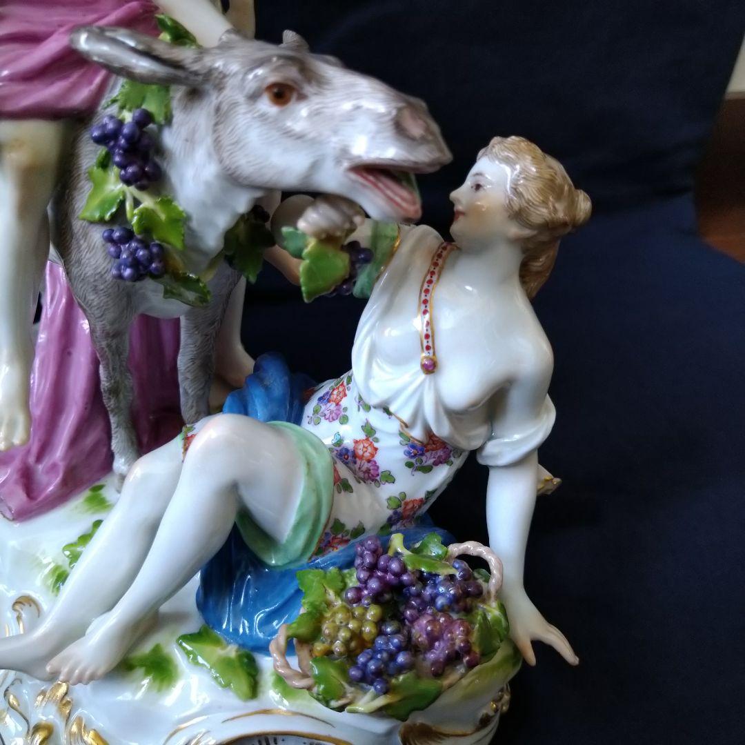 ✤1924年以前マイセン（Meissen）『ロバに乗るシレナス』