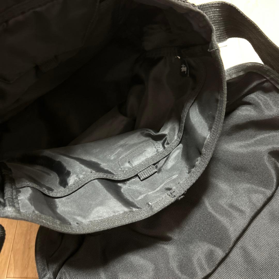 old stussy ステューシー　ブラック黒メッセンジャーバッグ　古着　y2k