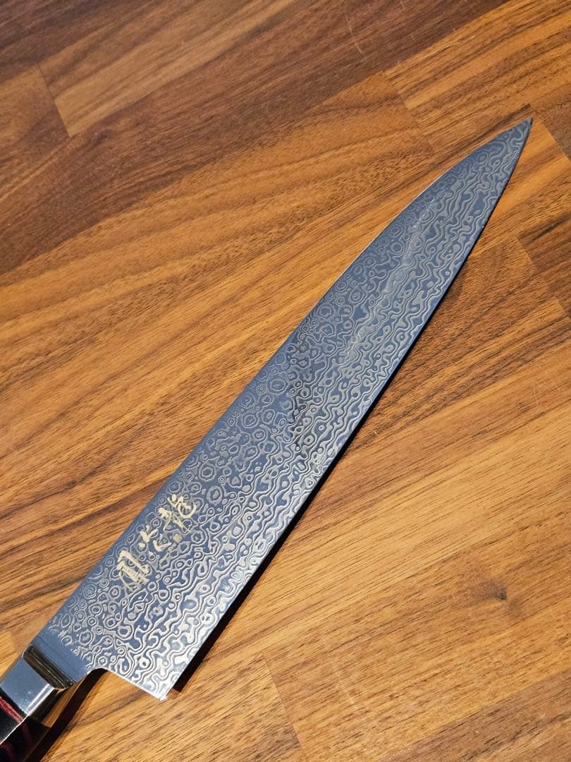 龍泉刃物　鳳炎龍　vg10 + vg2 コアレス　ダマスカス牛刀　210mm