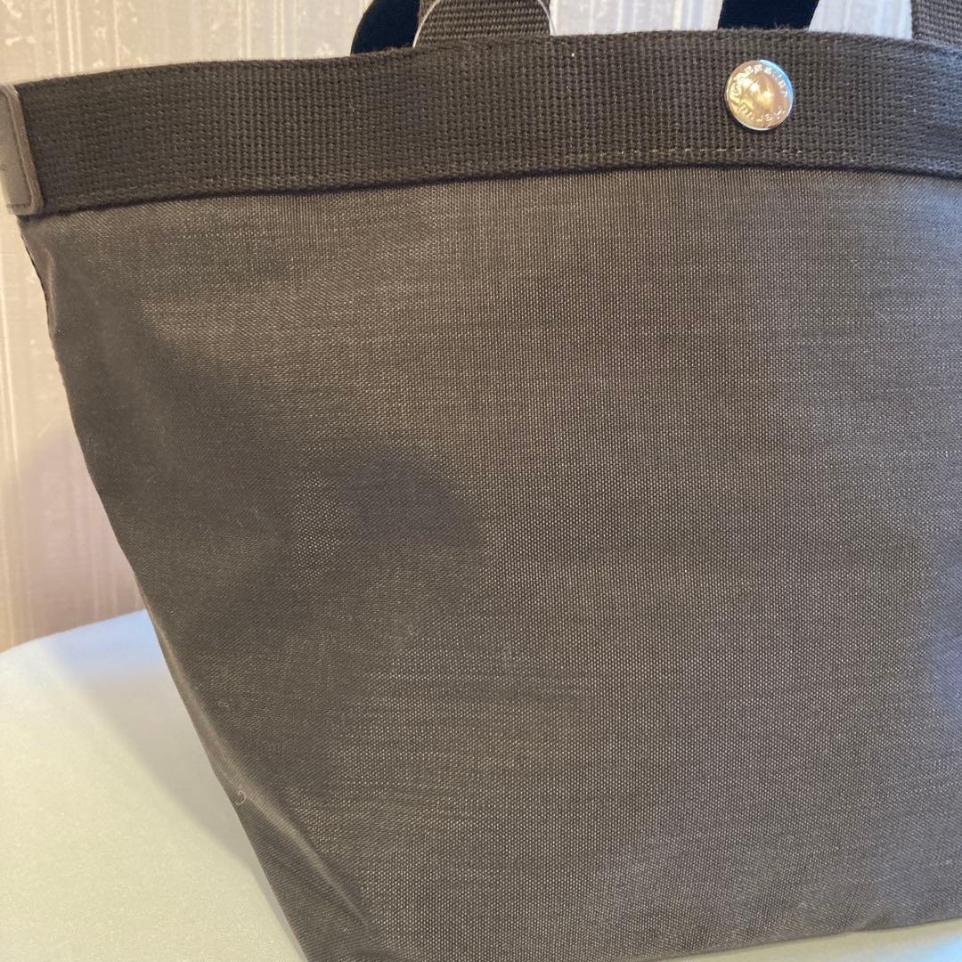 Hervé Chapelier ダークグレー トートバッグ