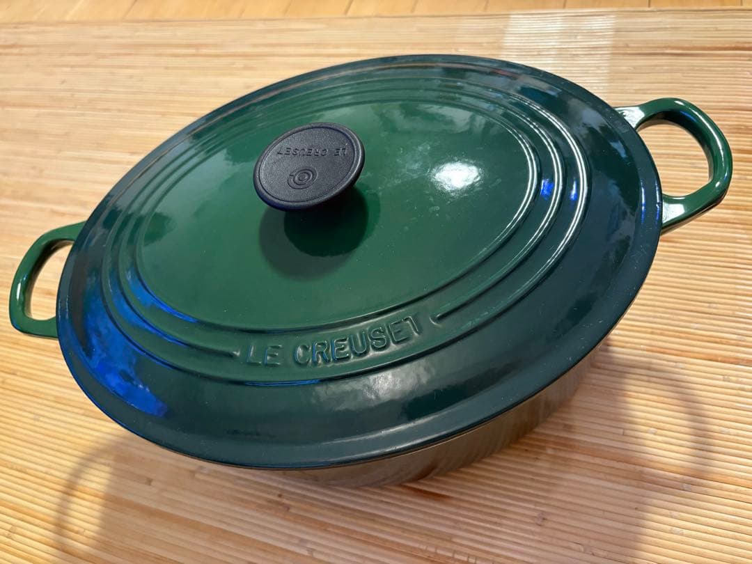 LE CREUSET オーバル鍋 31cm グリーン