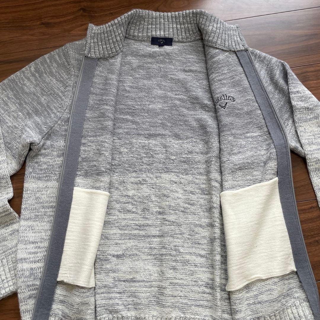 新品未使用 Callaway メランジグラデーションフルジップニット 3L