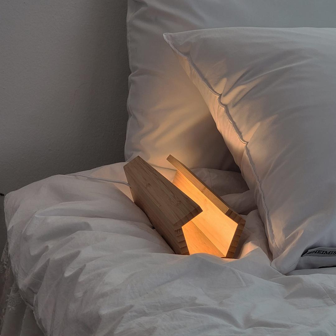 無線リモコン付きLED木製間接照明 調光タイマー機能 3W