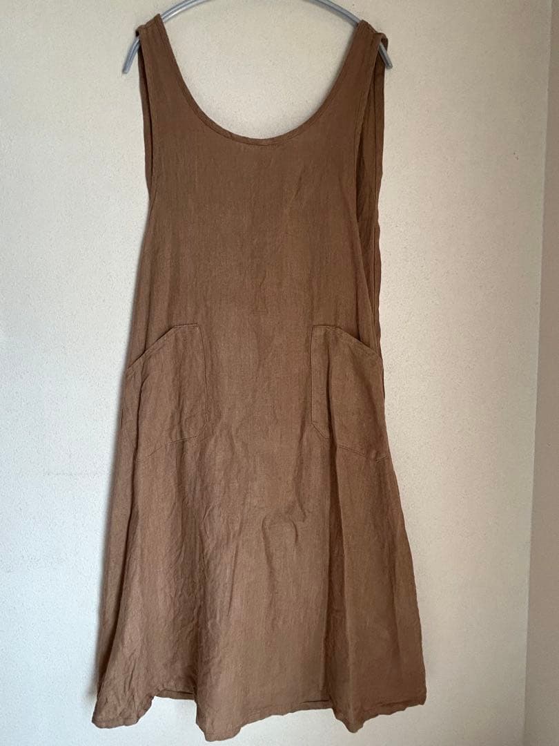 foglinenworks オーバーエプロン ブラウン廃盤色