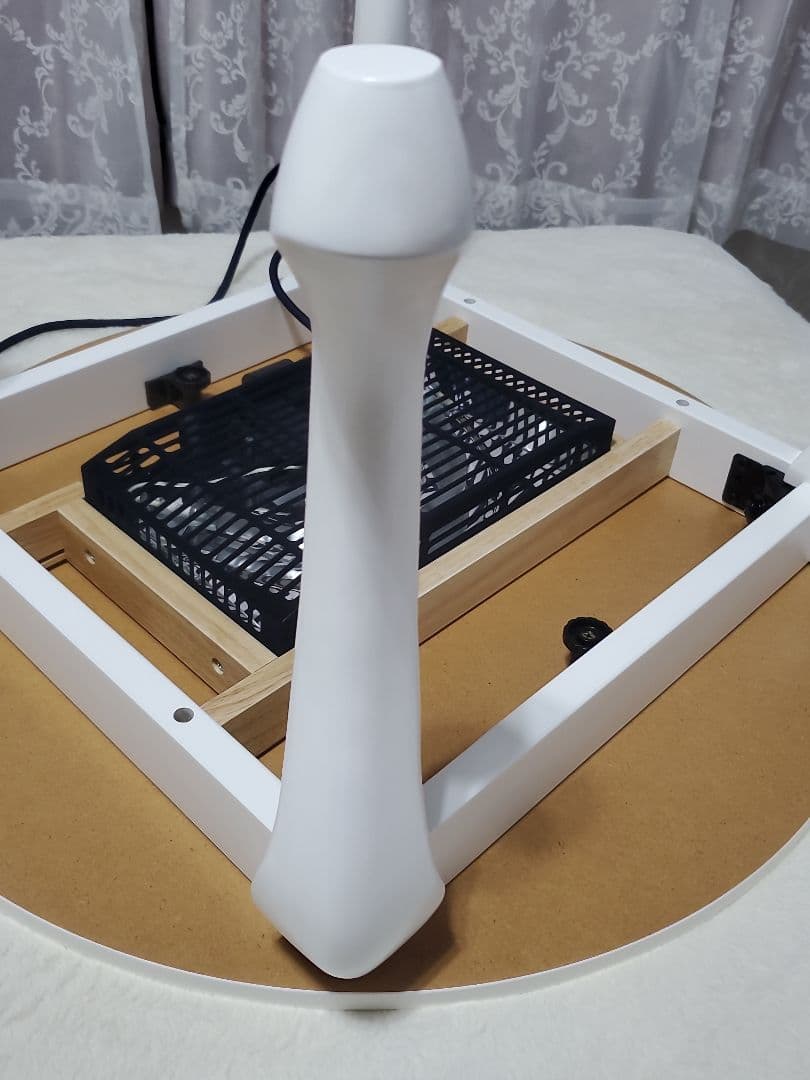 Francfranc シャトン こたつテーブル ラウンド ホワイト φ650