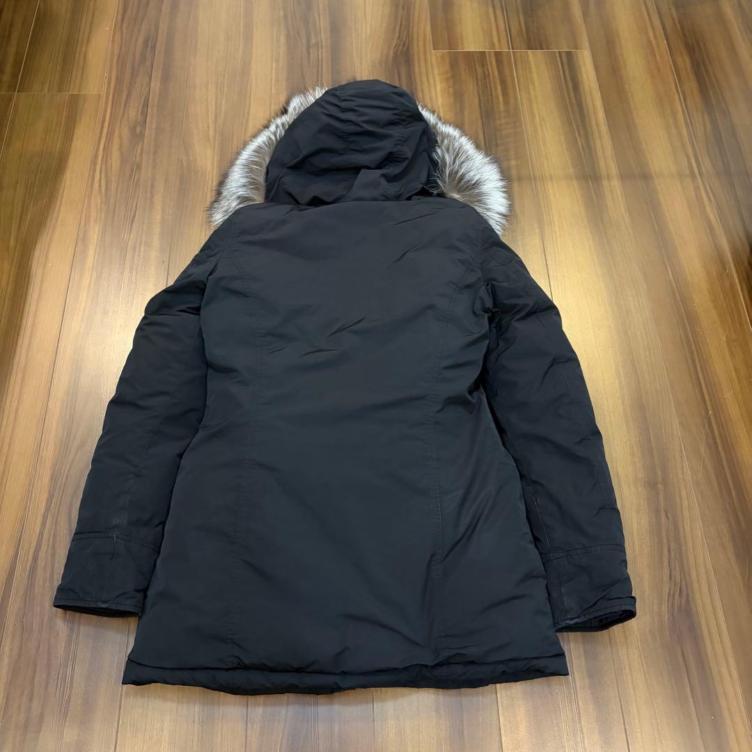 ウールリッチ　WOOLRICH ダウンジャケット 黒 ファー付き　XS