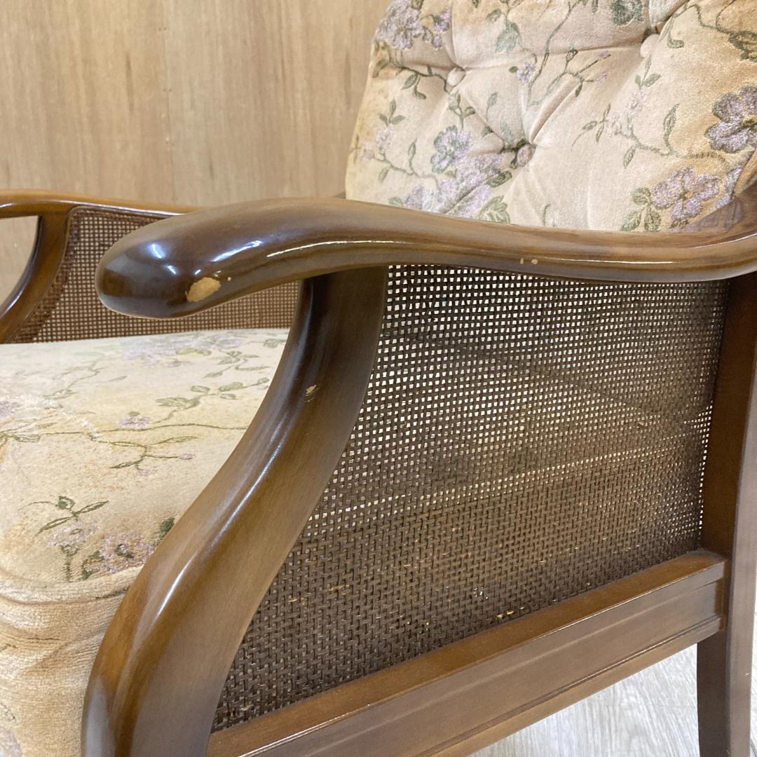 【カリモク】オールド　コロニアル アームチェア　1人掛けソファ 椅子 ②