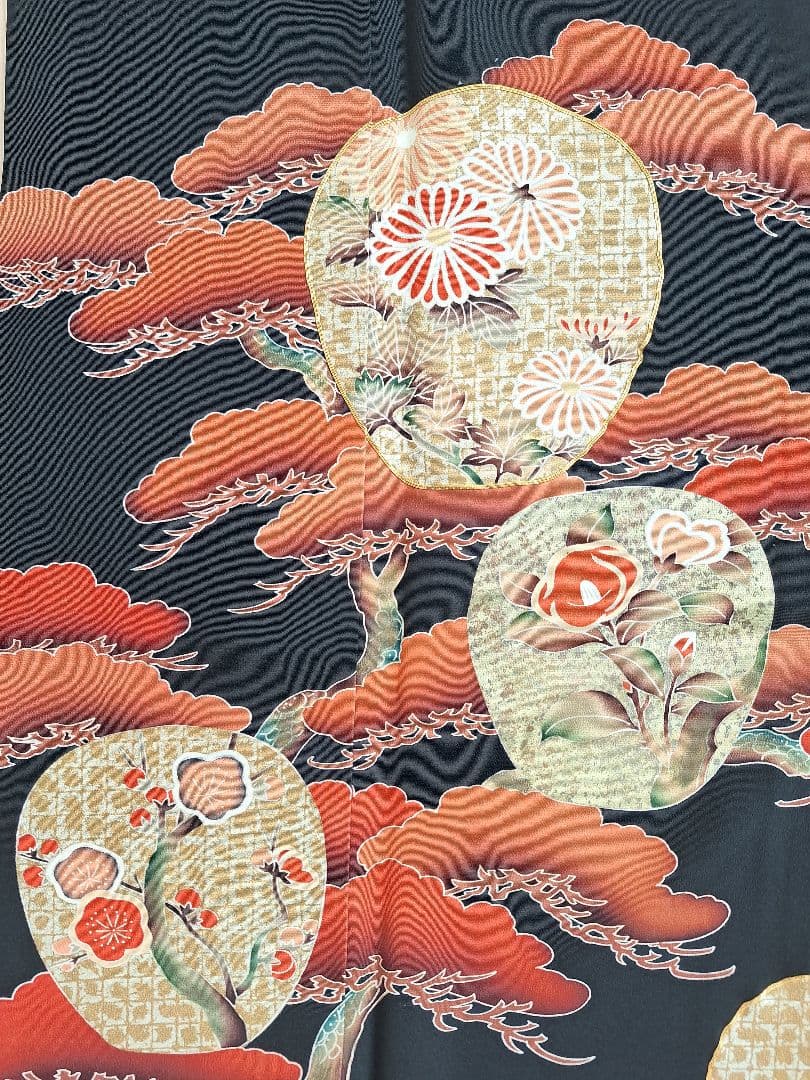 着物リメイクワンピース3645