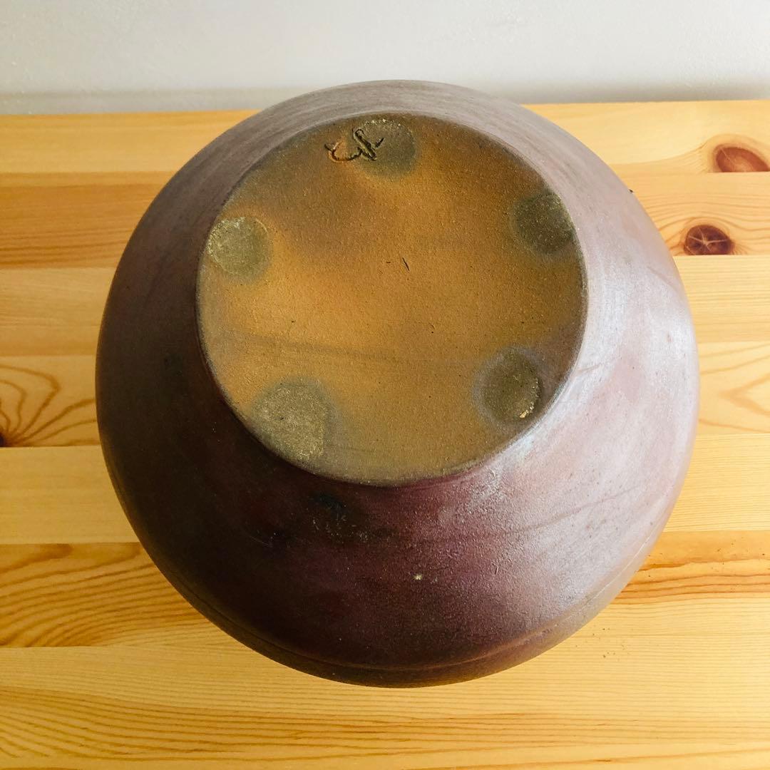 【新品】丹波焼　立杭焼　大熊窯　大上亨　大上巧　壺　花瓶　花器　花入れ　木箱付き