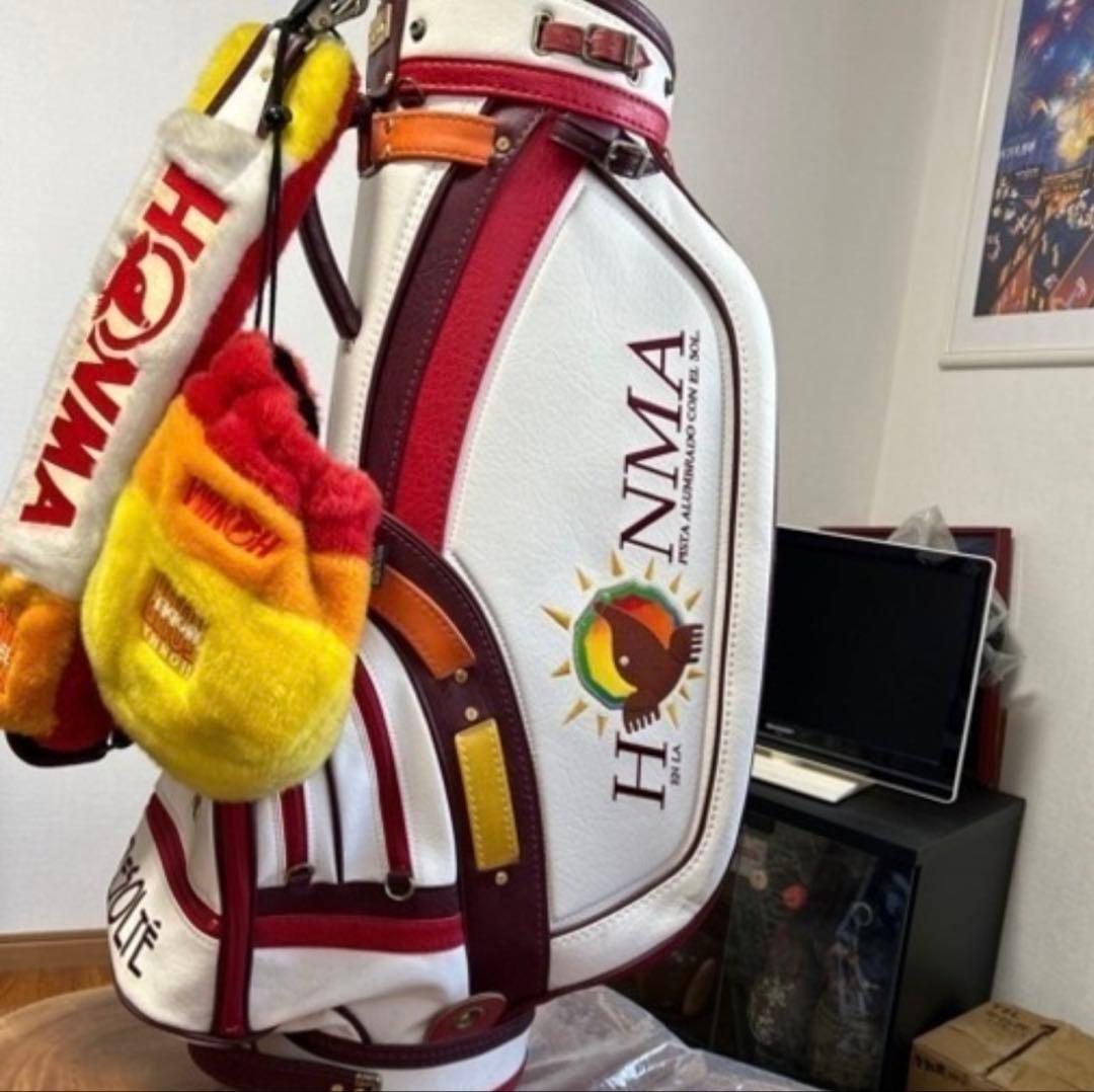 HONMA ゴルフバッグ・キャディバッグ ホワイト/レッド
