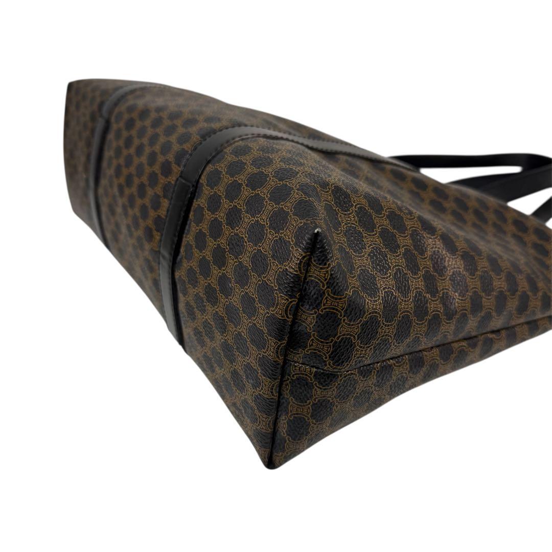 【希少】CELINE セリーヌ　ブラックマカダム トートバッグ A4収納