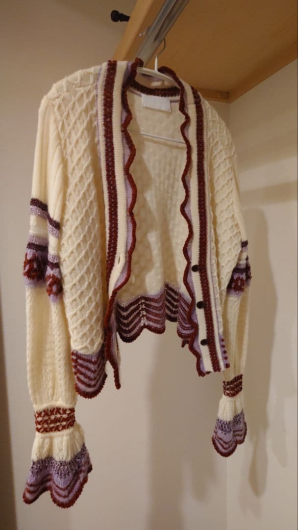 トップス Mame Kurogouchi Lace Knitting Cardigan