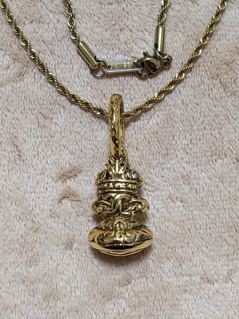 A*A様 CHANELシャネル レアなヴィンテージチャーム+18KGPネックレス