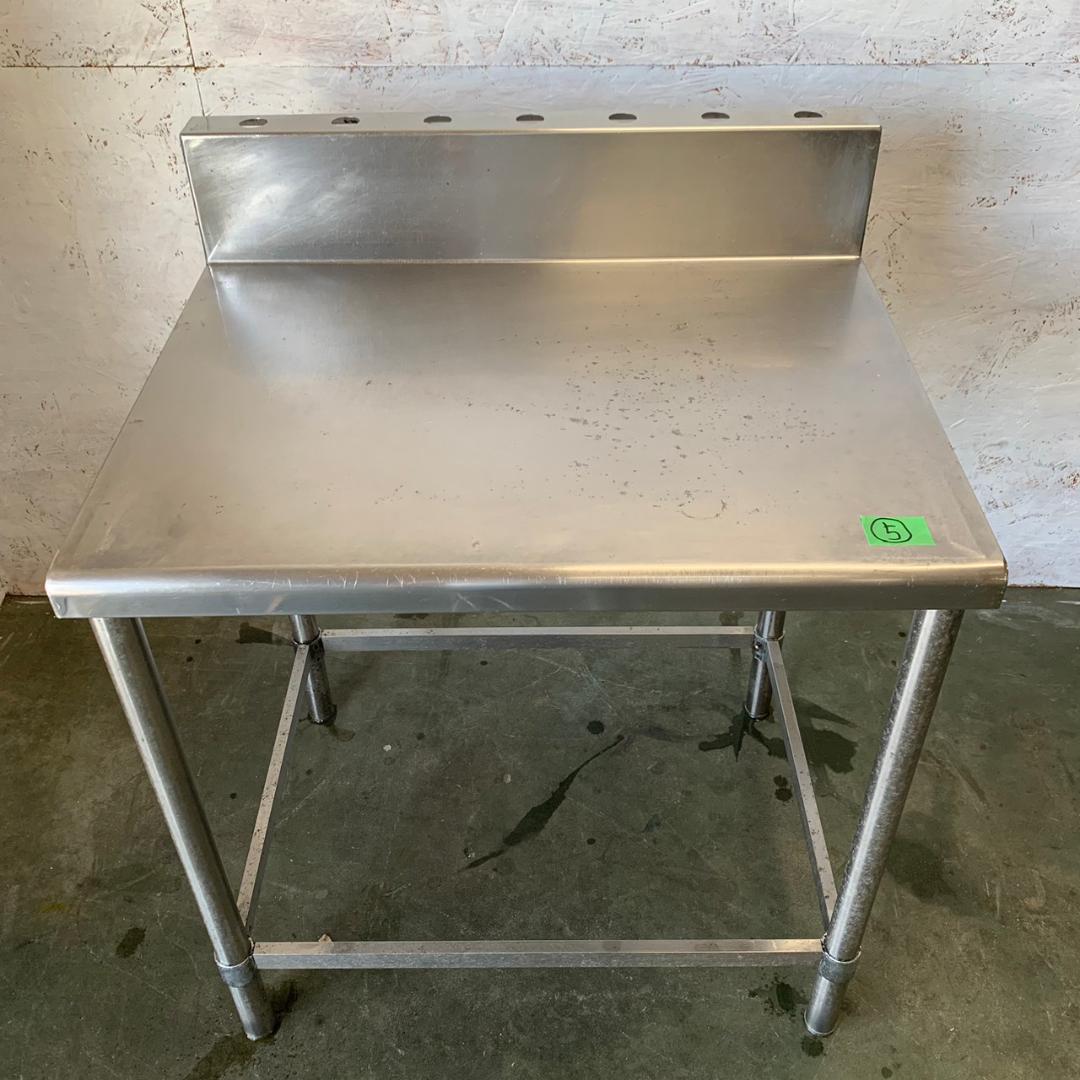 ステンレス台 バックガードあり 業務用 W750×D600×H930mm ⑤