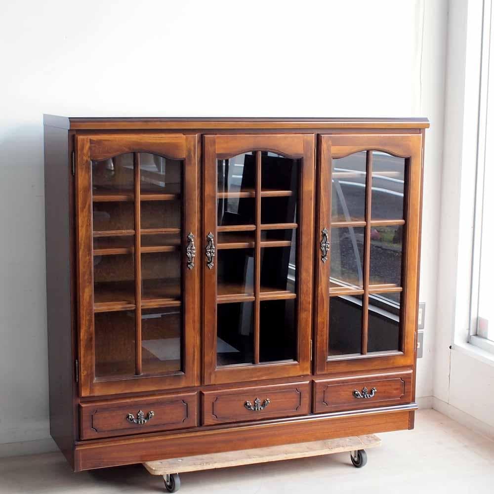 カリモク コロニアル サイドボード ガラスキャビネット ZR24255