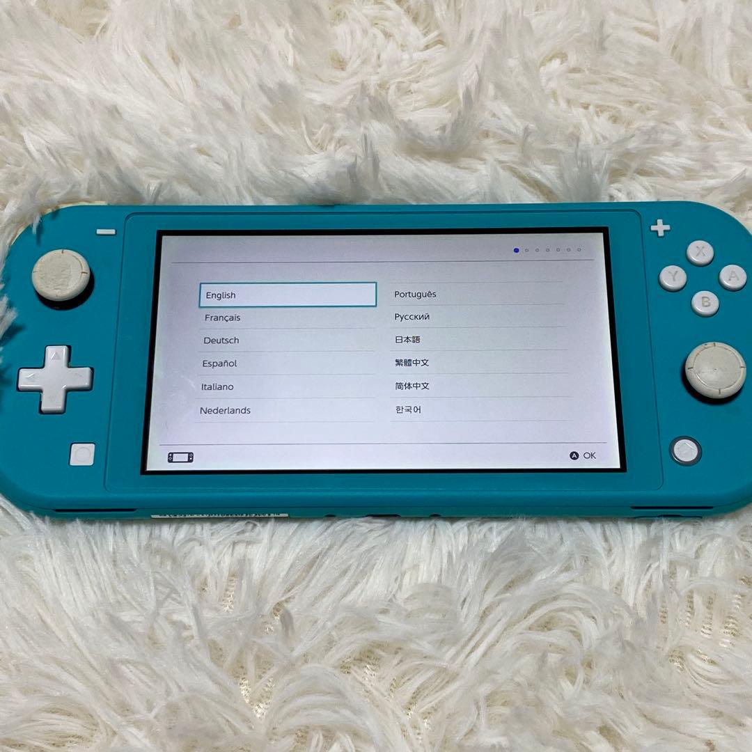 【動作確認済み】Nintendo Switch Lite ターコイズ 充電器付き
