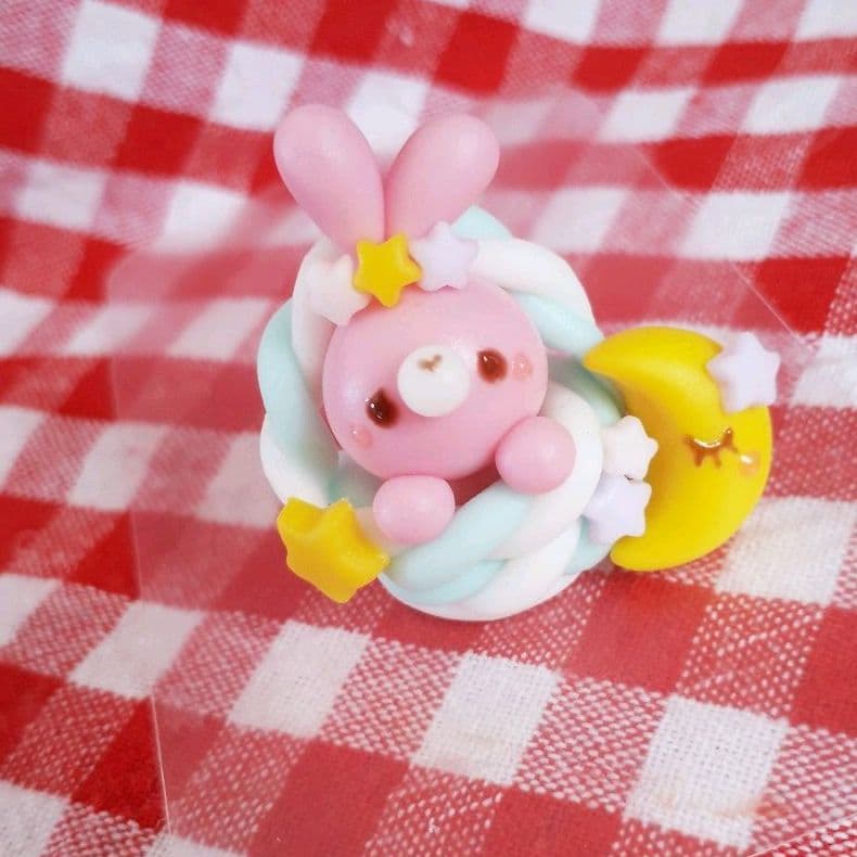 カゴ入り♡月うさぎちゃん