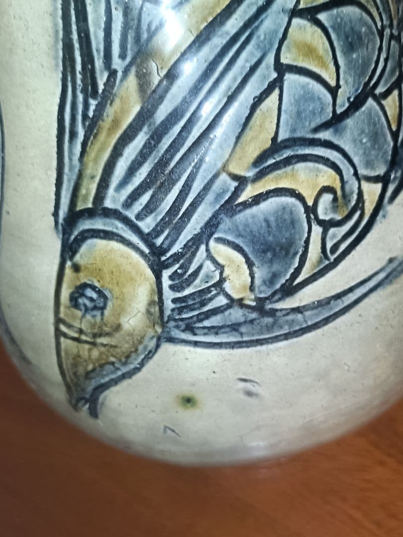 高さ 31cm 人間国宝 金城次郎 壺 花瓶にも♪ 昭和59年購入 日本民藝協会