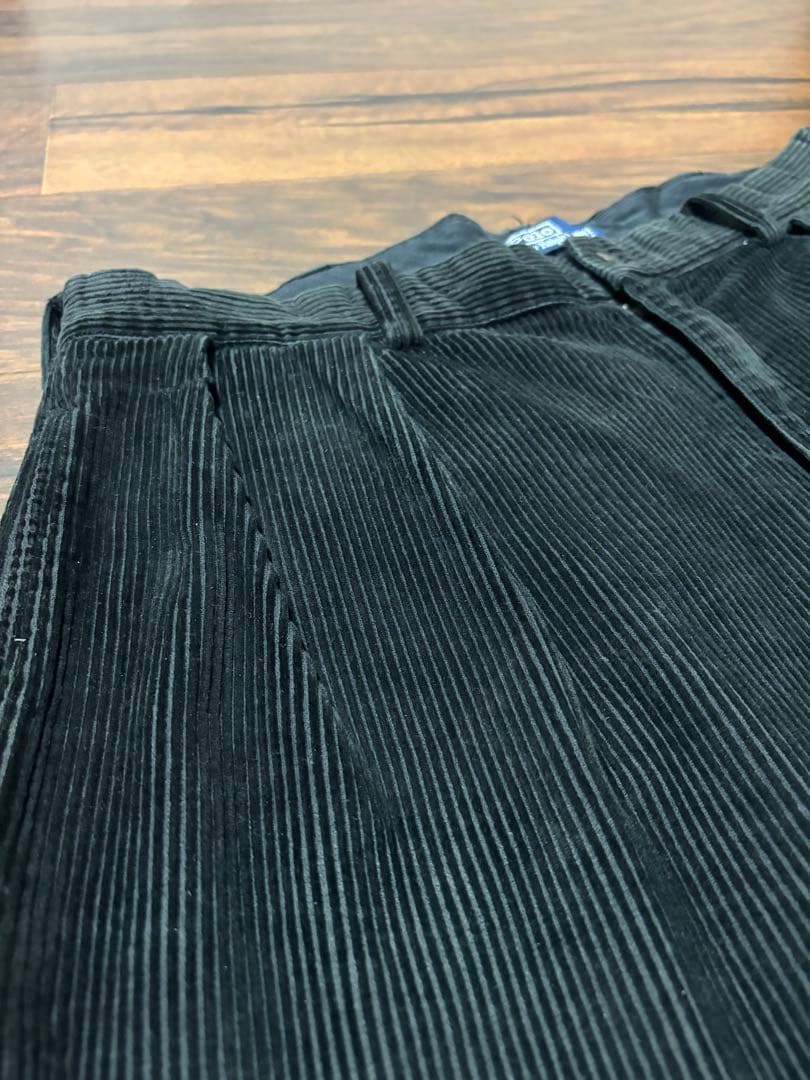 90s Ralph Lauren コーデュロイ パンツ ポロコーズ ブラック