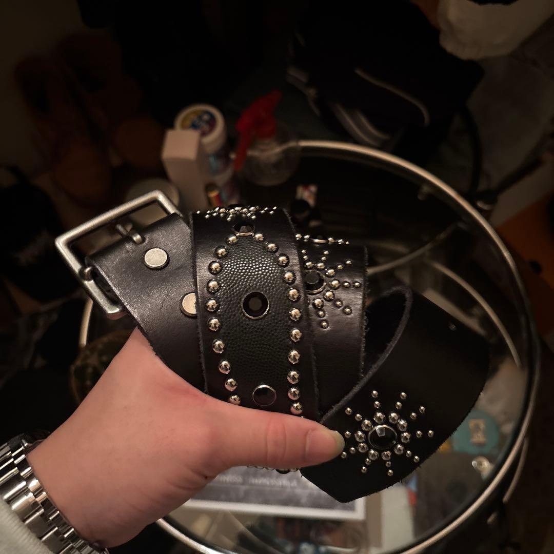 A'GEM『A'gem/エージェム』　ピーナッツスタッズベルト　本革　HTC似