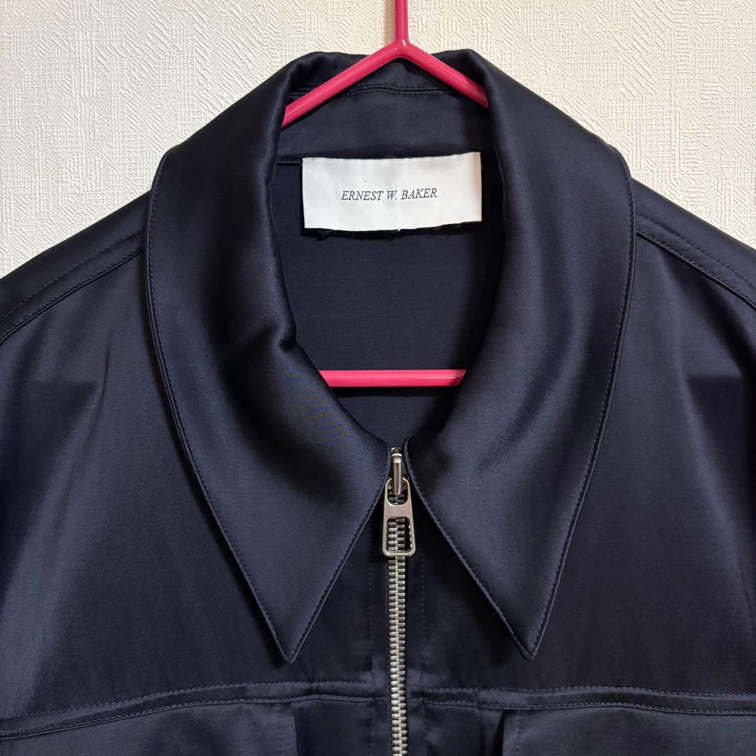 ERNEST W. BAKER サテン ジャケット 短丈