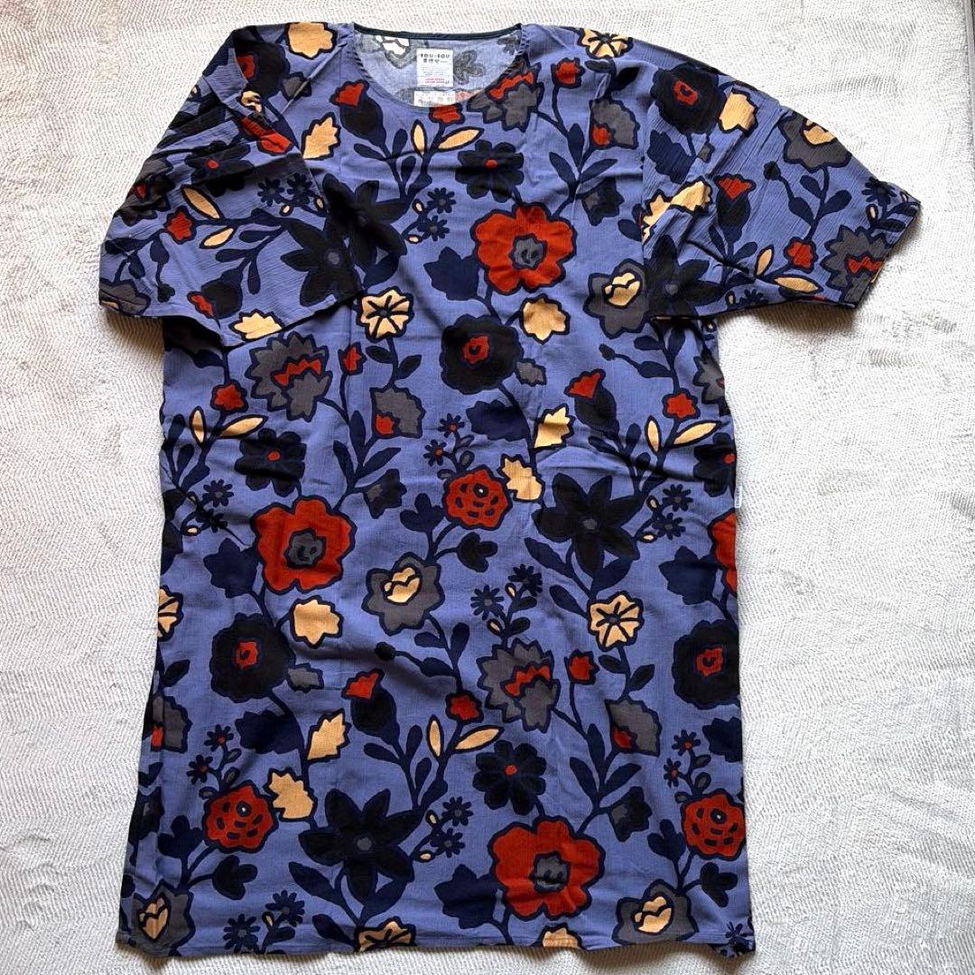 SOUSOU　ソウソウ　高島縮 薙刀長方形衣　野花つみ　長丈