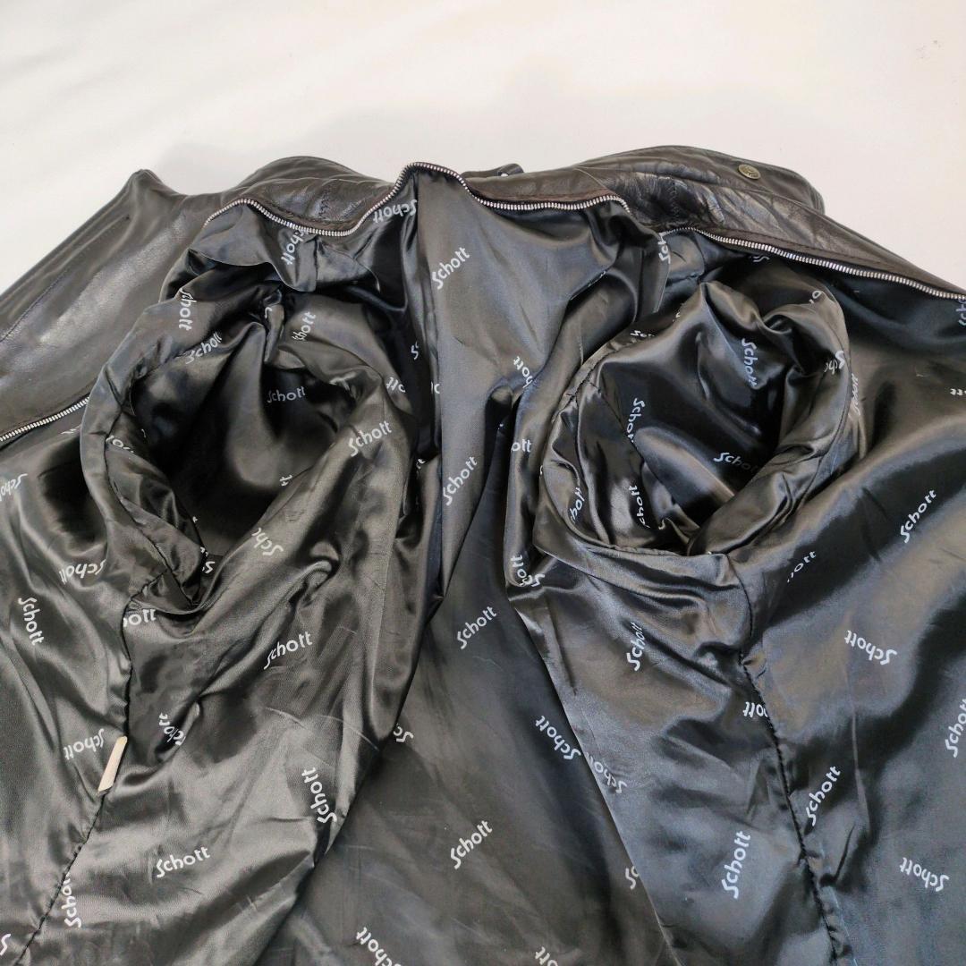希少サイズ 46 Schott ショット 641 シングルライダース ジャケット