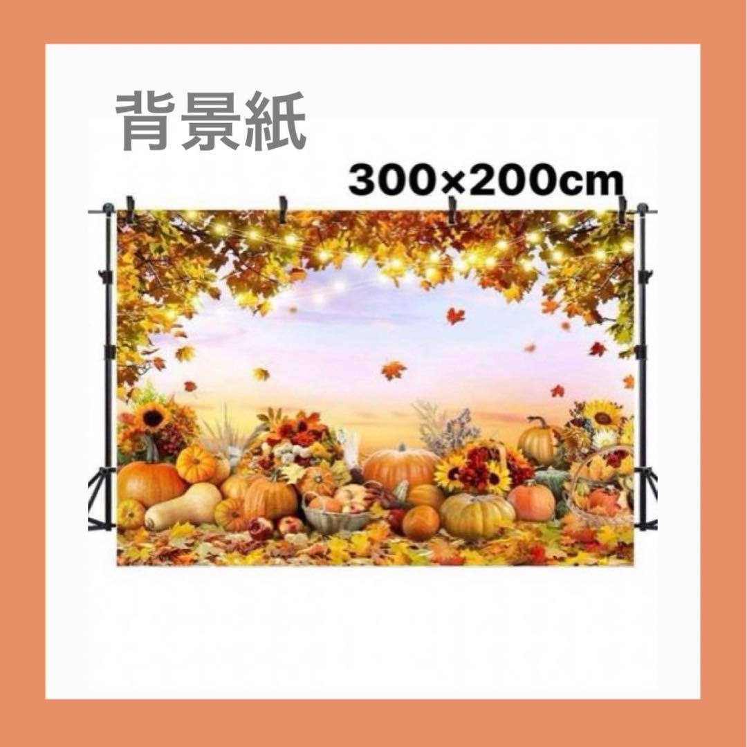 micia luxuryバック紙 ハロウィン 秋 (300×200cm)