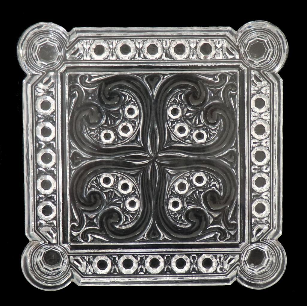 オールド・バカラ 大型 センターピース ダイヤモンド トレー ギャルドナップ