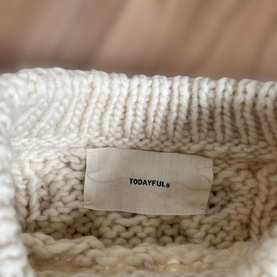 トゥデイフル　パターンハンドニット