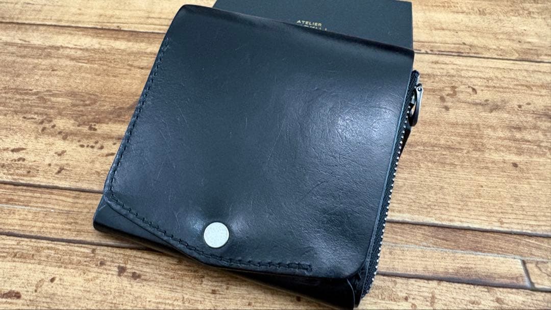 moku 小さな財布 saku ver.3 プエブロレザー ブラック