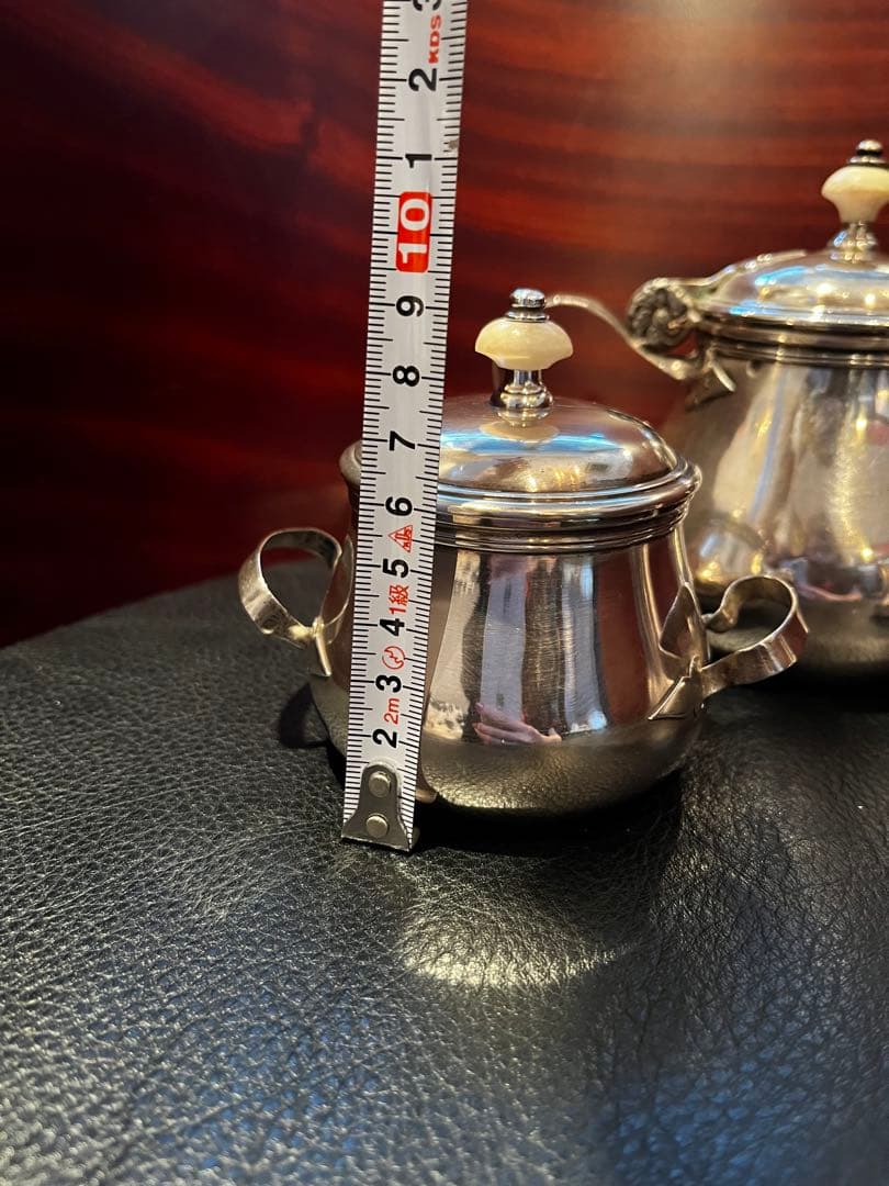 ピュイフォルカ　純銀製　ティーポット　3点セット　アンティーク