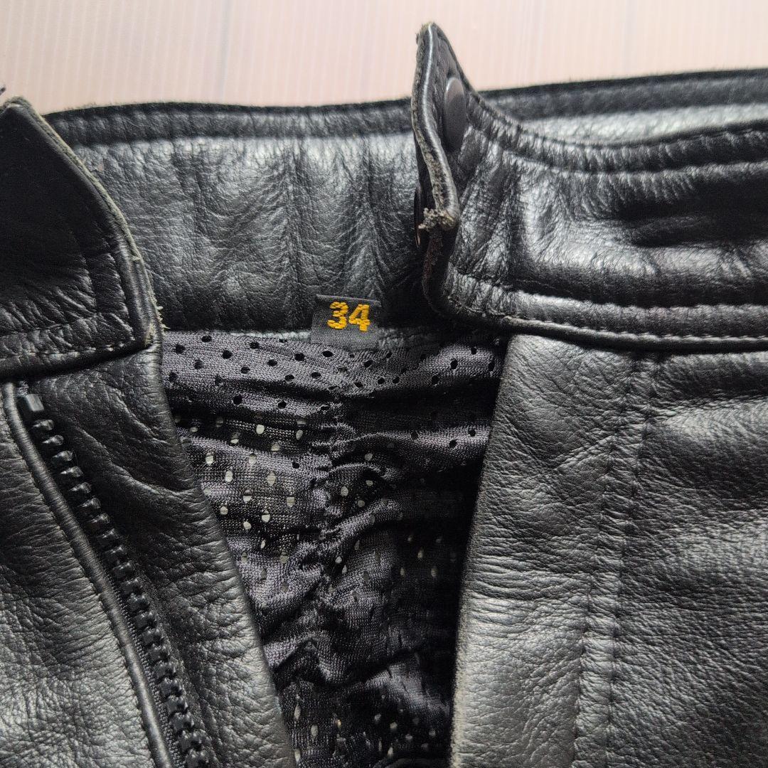 ライダース　レザージャケットXXＬ レザーズボン34インチセット