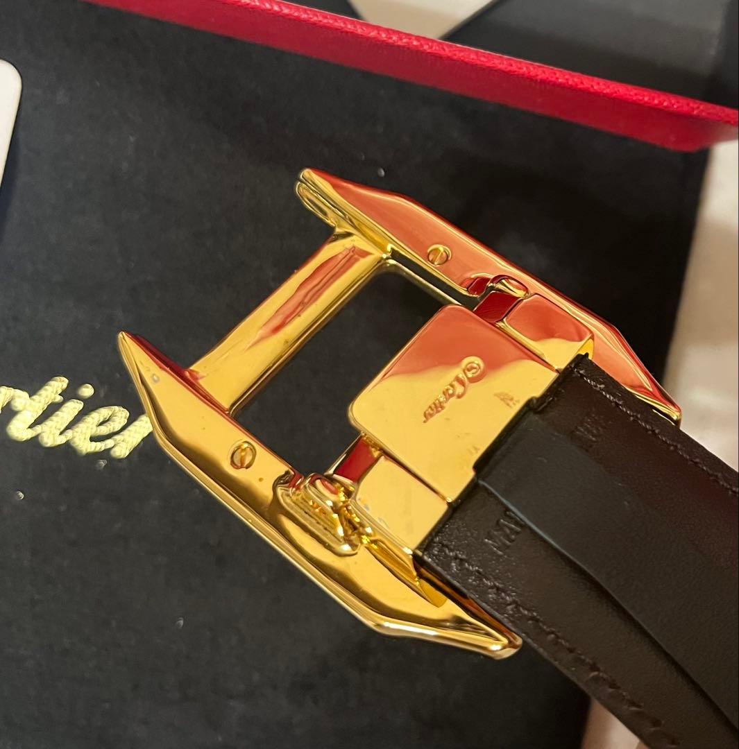 週末セール❗️ 新品・未使用 サントス ドゥ カルティエ ベルト ゴールド金具