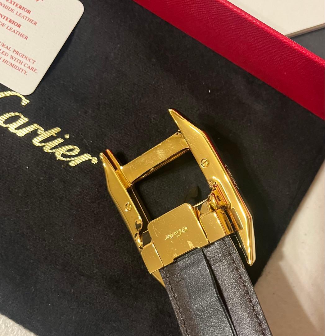 週末セール❗️ 新品・未使用 サントス ドゥ カルティエ ベルト ゴールド金具