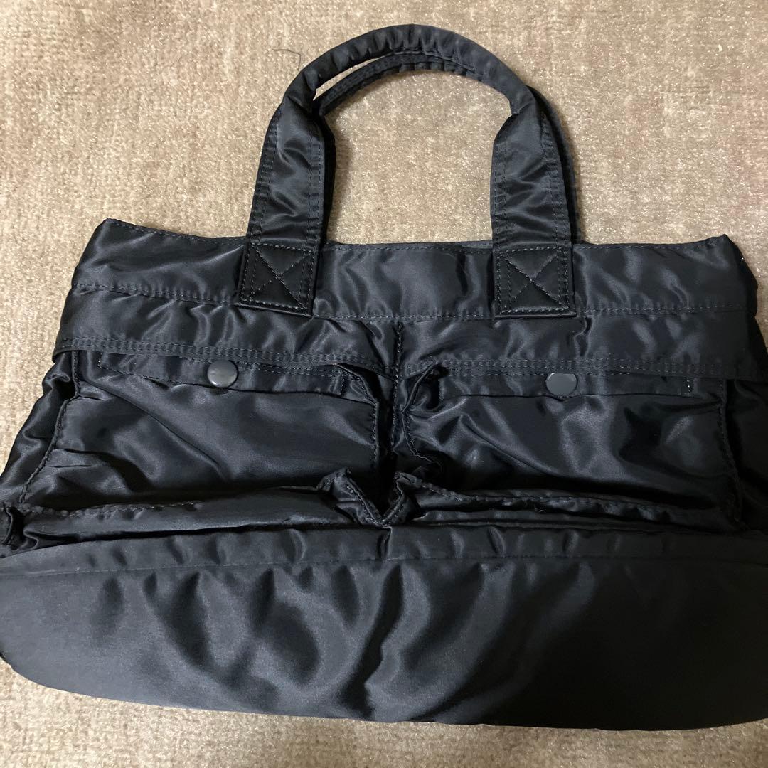 美品　ポーター　タンカー　トートバッグ　ハンドバッグ　ブラック