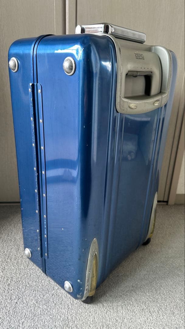 USA製 ゼロハリバートン アルミ キャリーケース ZR21 2輪 艶ありブルー
