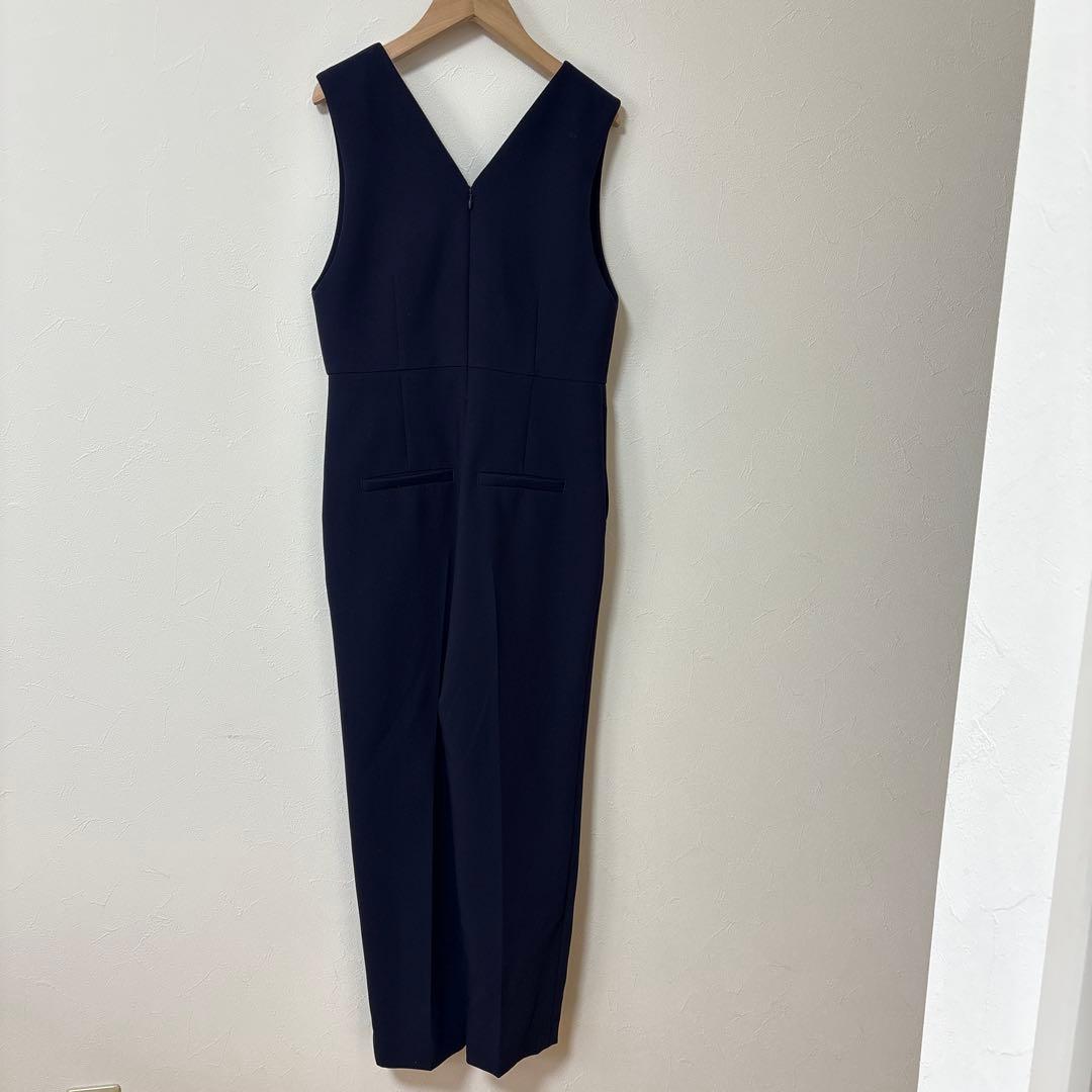 プラステ　ダブルクロスジャンパースーツ　ブラック