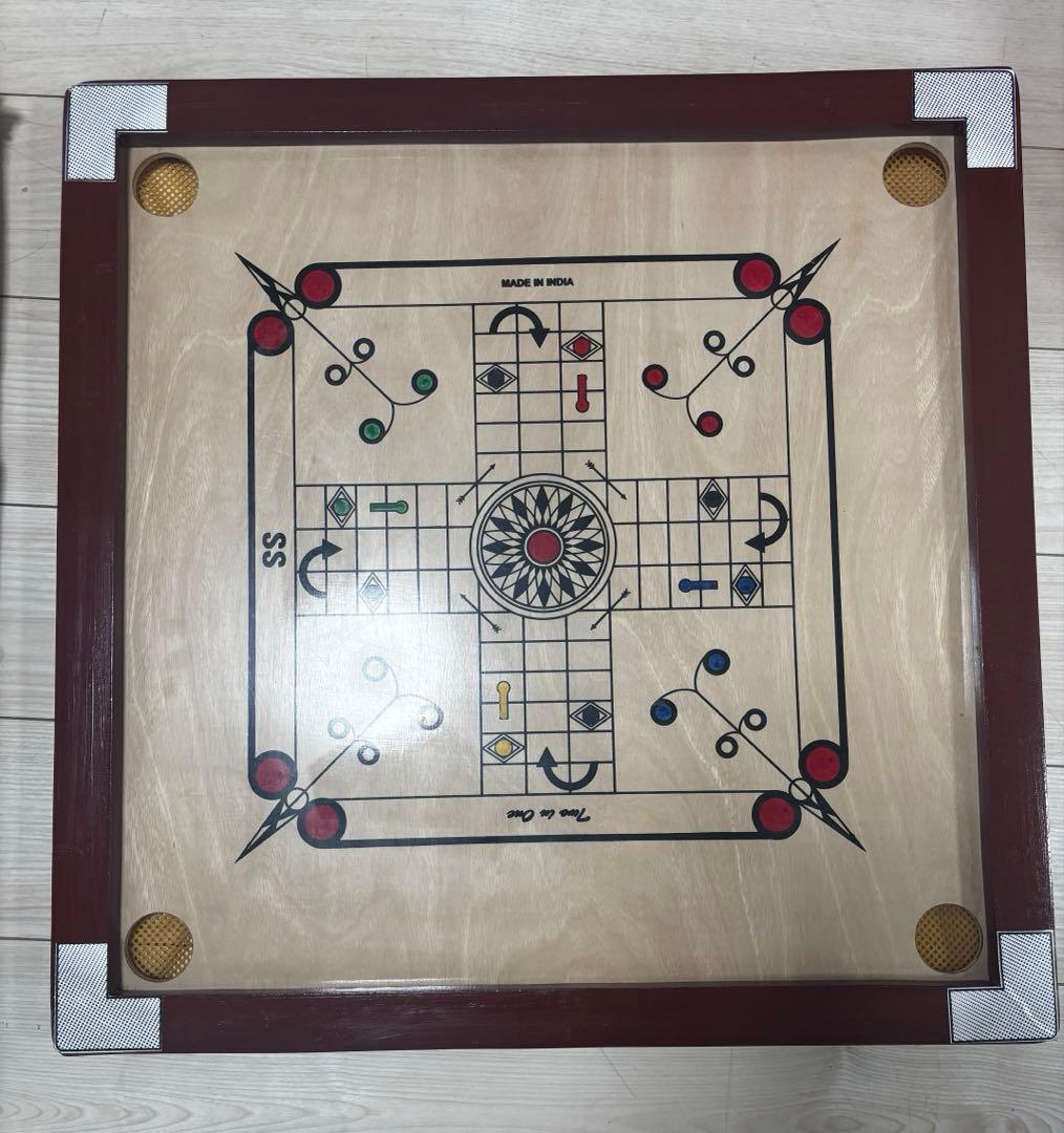 木製Carrom Board キャロンボード