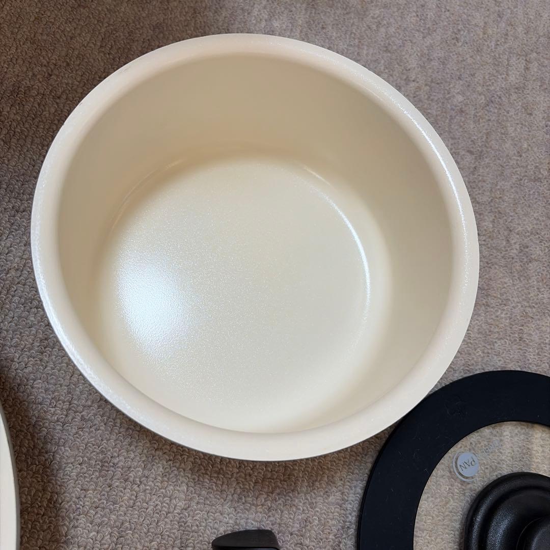 【GREENPAN】グリーンパン/クリックシェフ/5点セット/クリームホワイト