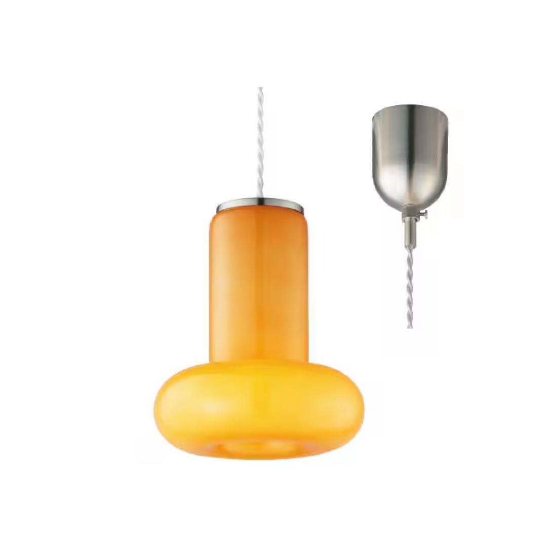 モダン ホワイトガラス ペンダントライト