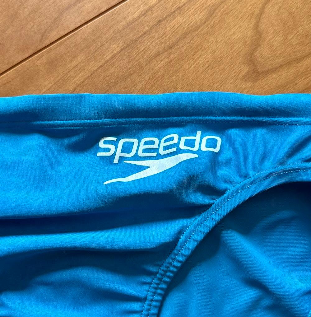 【美品】SPEEDO　ショートブーン　ターコイズブルー　ライフセーバー　競パン