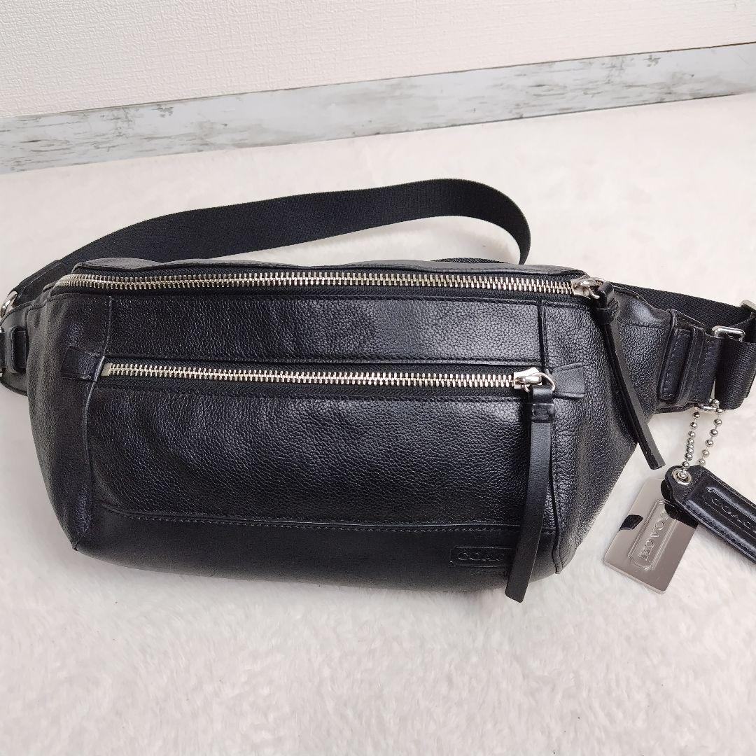 ✨極美品✨COACH ボディバッグ トンプソン シティ レザー ブラック